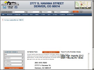 Web site www.autotree.com, Mile High Honda