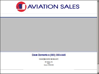 Web site www.aviationsales.com, Aviation Sales