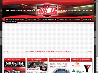 Web site www.bigdoil.com, Big D Oil