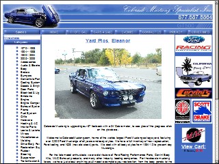 Web site www.coloradomustang.com, Mustang Motorsports