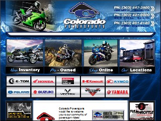 Web site www.copowersports.com, Colorado Powersports