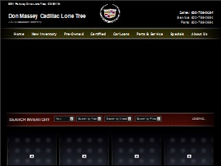 Web site www.donmassey.com, Don Massey Oldsmobile