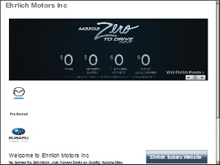 Web site www.ehrlichmotors.com, Mike Shaw Subaru Greeley