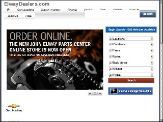 Web site www.elwaydealers.com, John Elway Honda