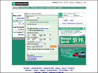 Web site www.enterprise.com, Enterprise Car Sales