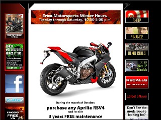 Web site www.ericomotorsports.com, Erico Motorsports