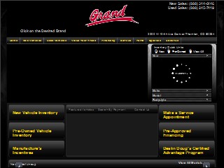 Web site www.grandautomotive.com, Grand Pontiac Buick & GMC KIA