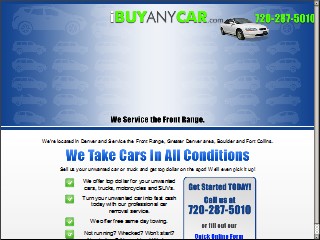 Web site www.ibuyanycar.com, IBUYANYCAR.COM
