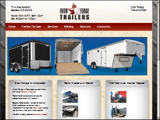 Web site www.ironforgetrailers.com, Iron Forge Commercial Repair