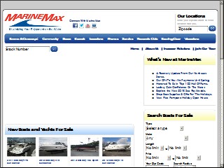 Web site www.marinemax.com, Marine Max Inc
