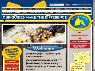 Web site www.mountainwhitewaterdescents.com, Mountain Whitewater Descents