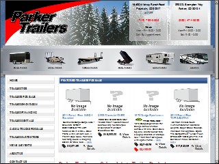 Web site www.parkertrailers.com, Parker Trailer & RV