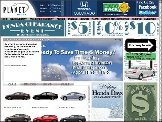 Web site www.planethonda.com, Planet Honda