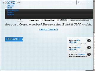 Web site www.suss.net, Shortline Buick GMC
