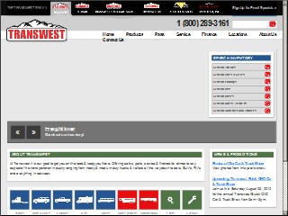 Web site www.transwest.com, Transwest Used Trucks