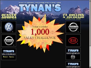 Web site www.tynans.com, Tynan's Volkswagen