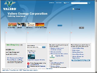 Web site https://www.valero.com, Valero Gas
