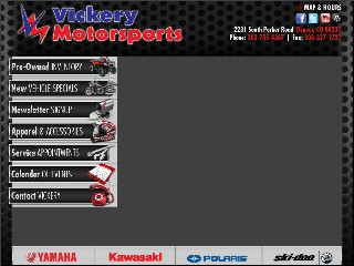 Web site www.vickerymotorsports.com, Vickery Motorsports